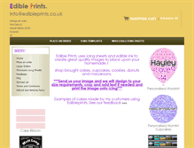 Tablet Screenshot of edibleprints.co.uk